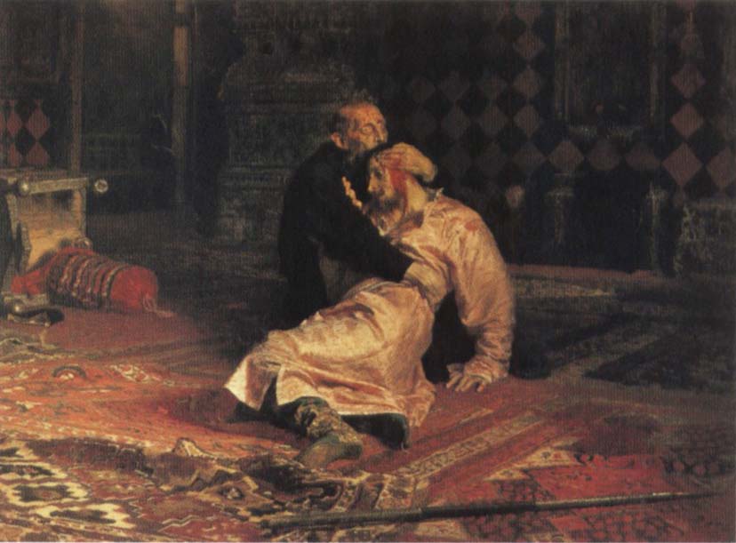 Ilya Repin Ivan the Terrible and his son ivan on 15 November 1581 1885